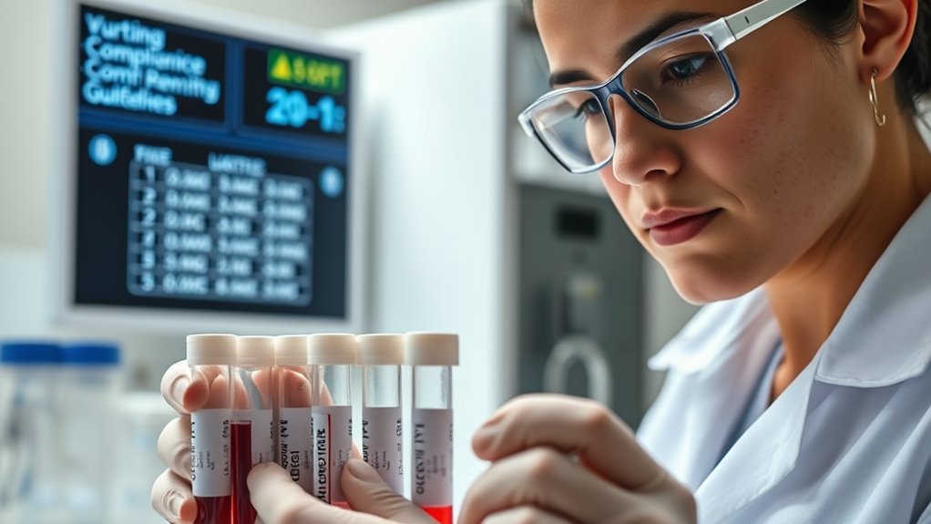 follow blood test protocols