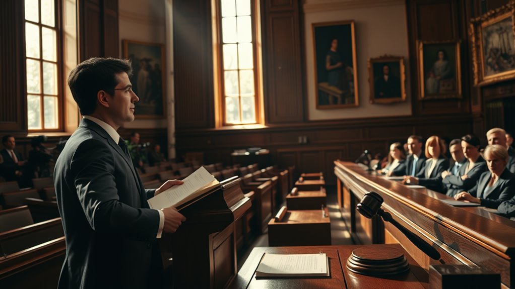 present your case in court